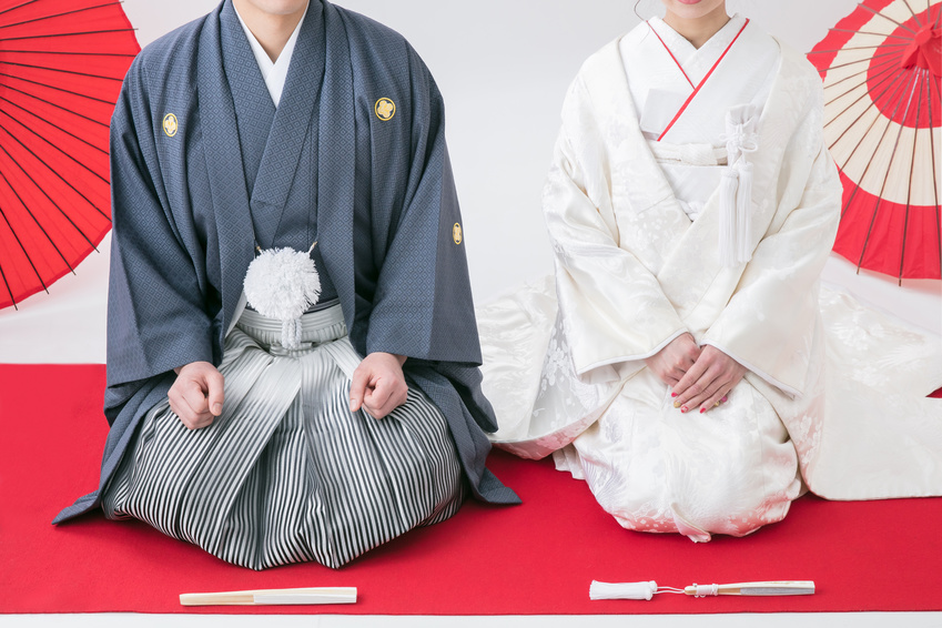 和装での前撮り