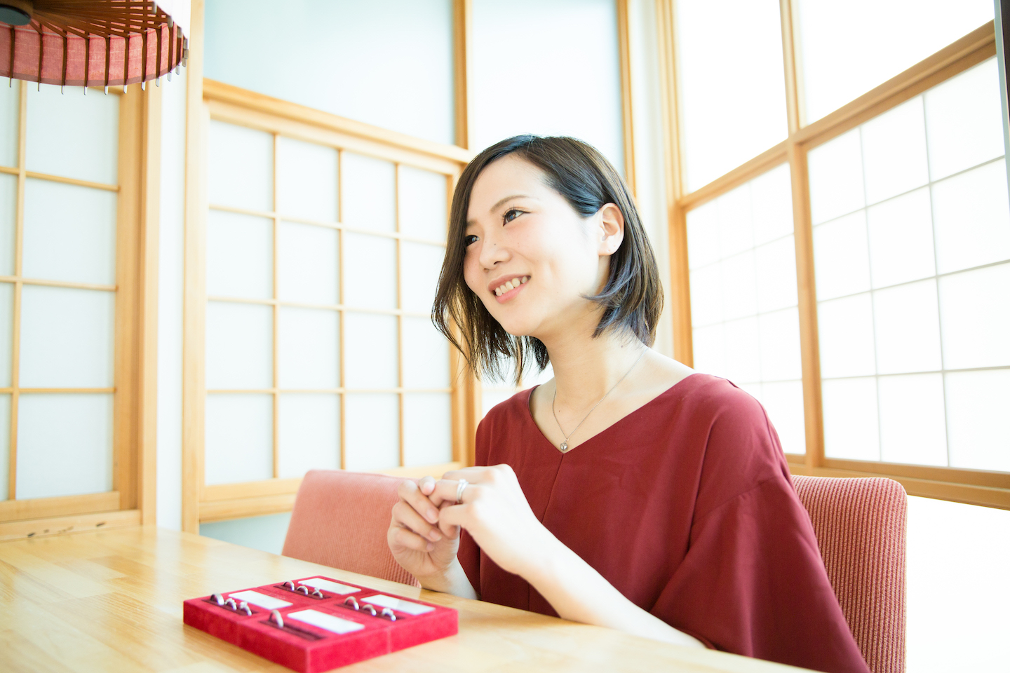 出本七瀬さん インタビュー風景