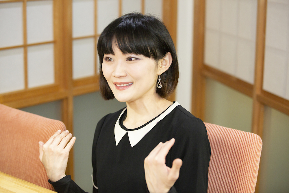 星野未来さん インタビュー風景