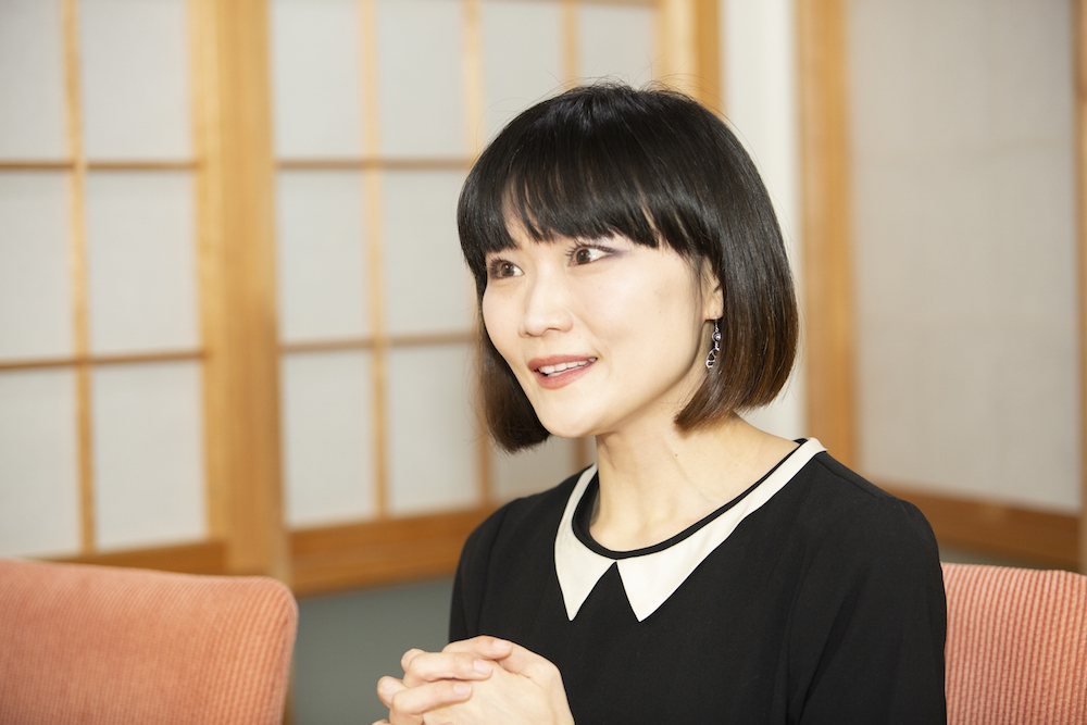 星野未来さん インタビュー風景